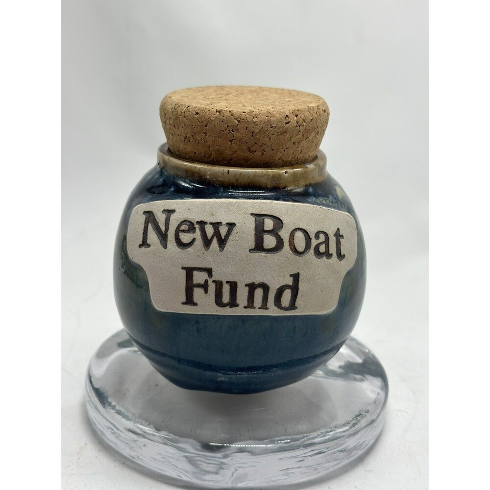 Tumbleweed Pottery NEW BOAT FUND JAR Ceramic Pot Bank